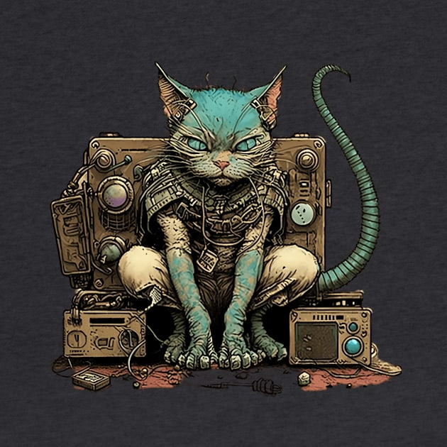 Futuristic Bio Cat by kiddo200